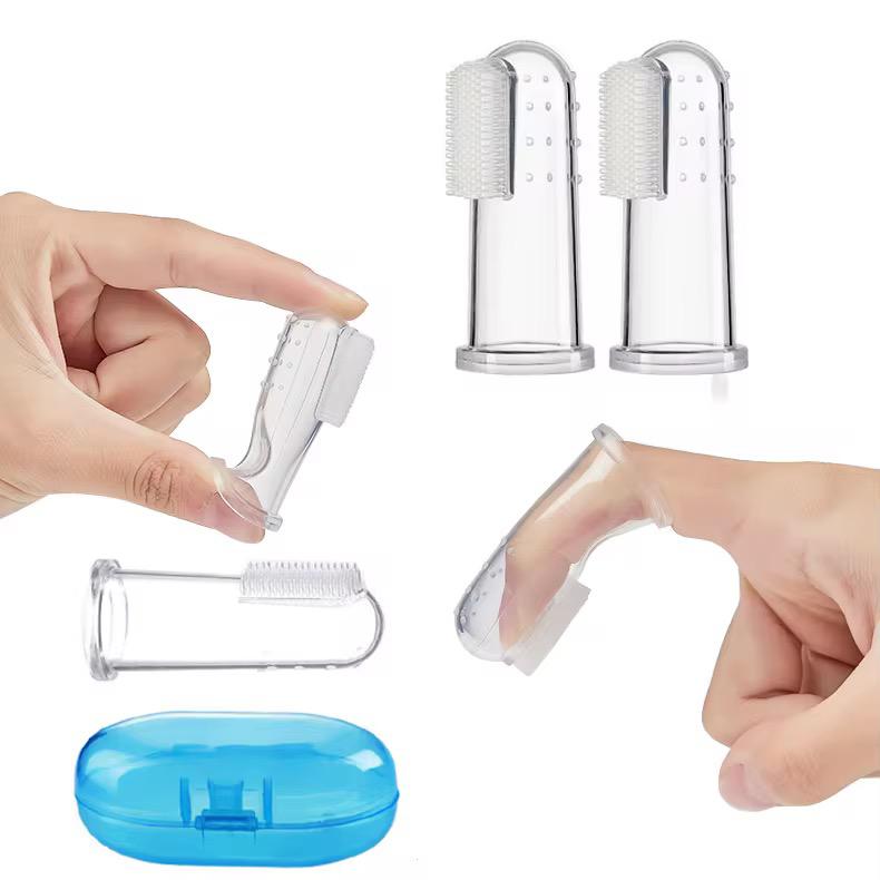8-Piece Baby Feeding Gift Set, Toothbrush with Cover, BPA-Free, Food-Grade silicone