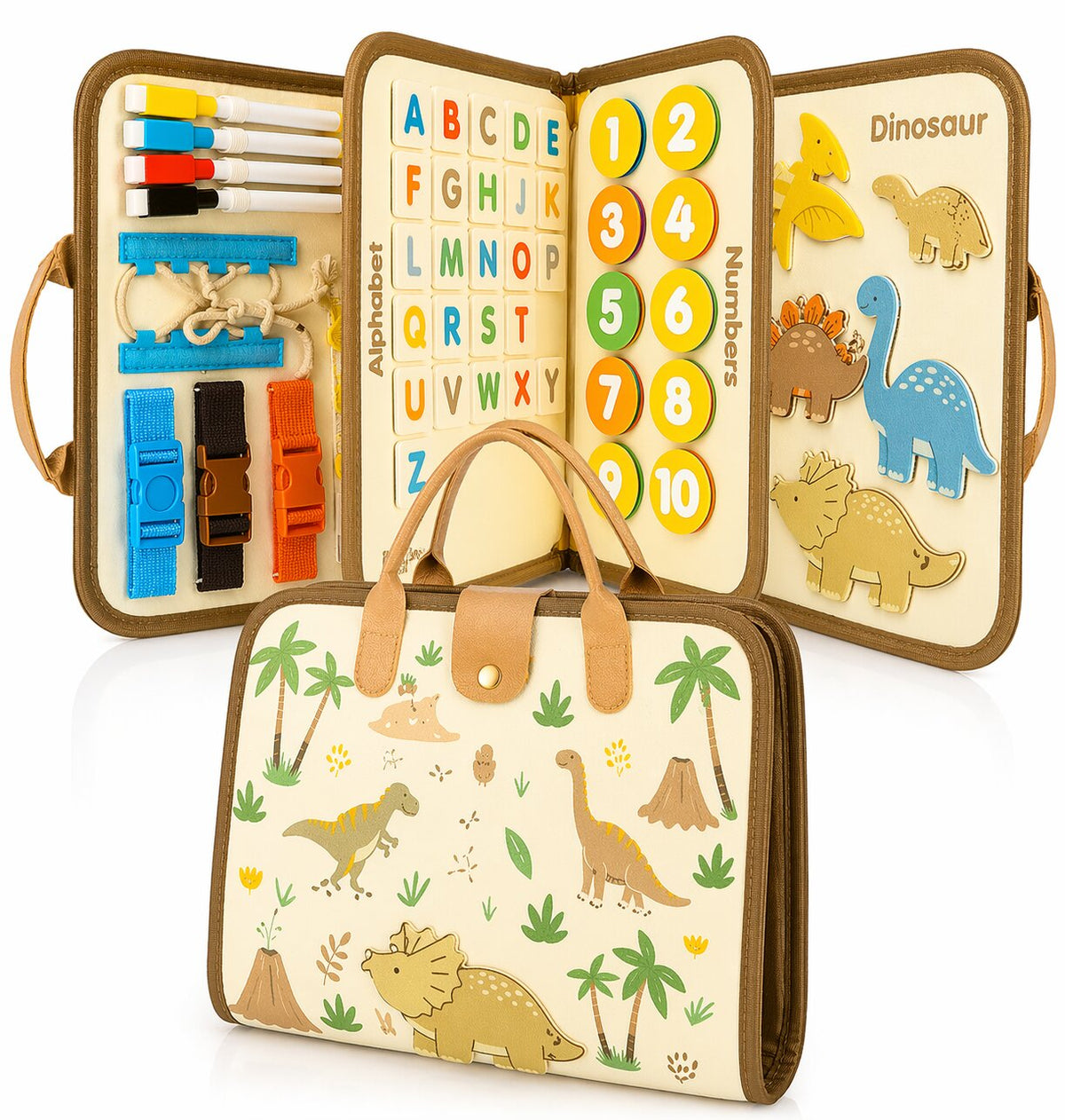 Montessori Busy Book for Toddlers-Interactive Early Learning Activity Book