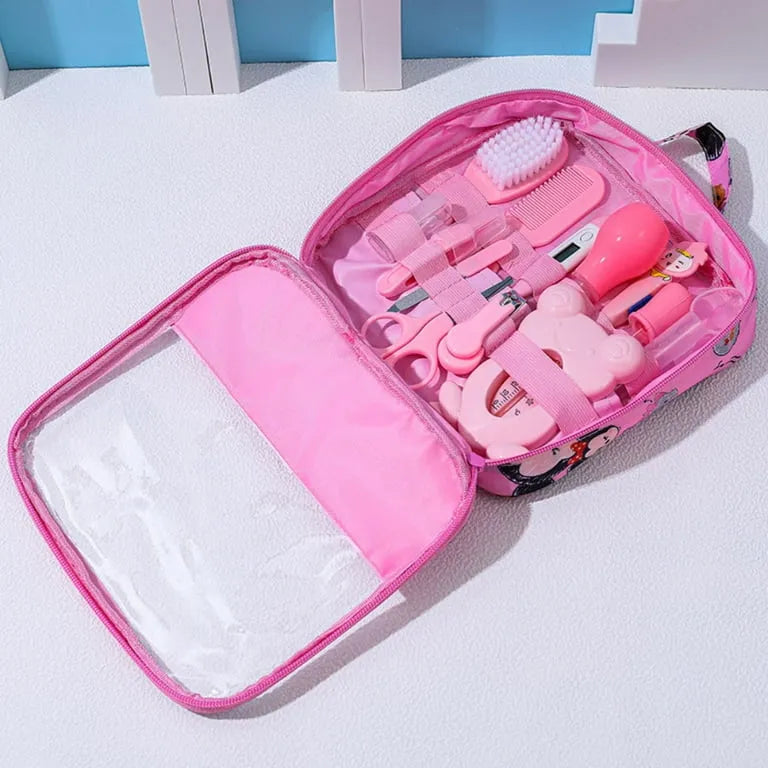Complete Baby Grooming & Healthcare Kit with Travel Case (13 pieces)
