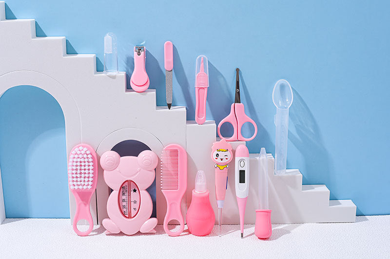 Complete Baby Grooming & Healthcare Kit with Travel Case (13 pieces)