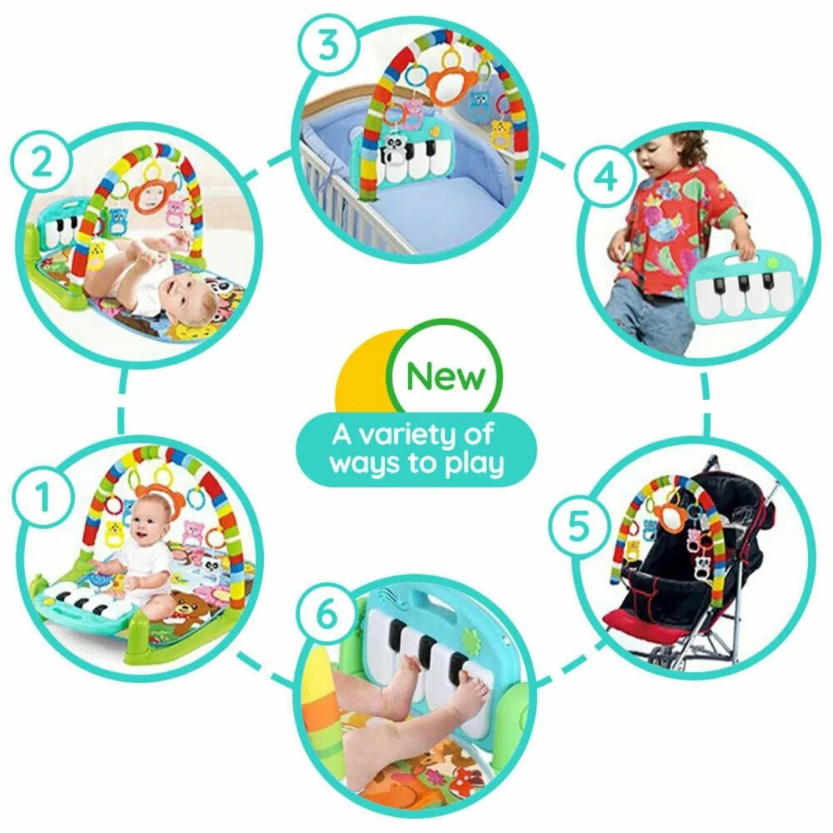 Musical Baby Play Gym & Activity Mat